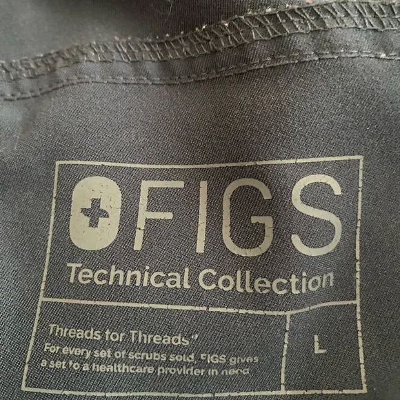 Figs Women's Blue scrub Pants L - Picture 4 of 8